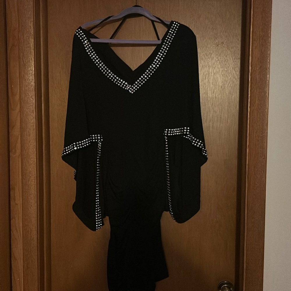 Black dress w/ embroidery